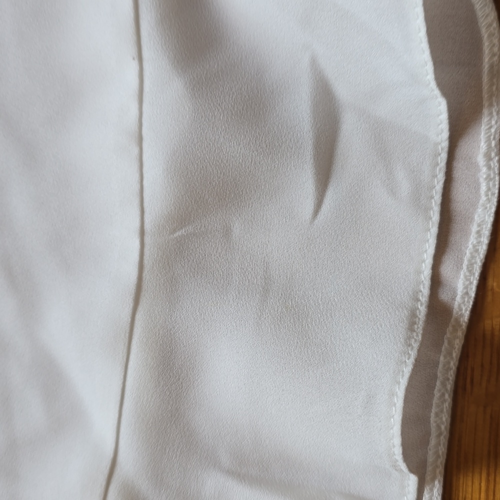 Simply Styled, Off-White, Ruffled Cap Sleeve, Scoop Neckline, Off-White Top, S - Picture 5 of 8